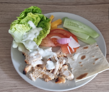 Kebab à l'assiette